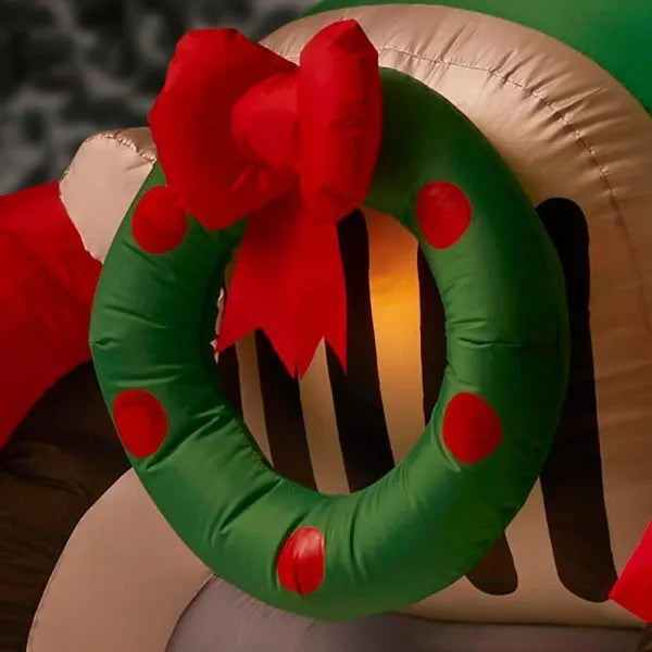 6 ft inflatable santas vintage tow truck