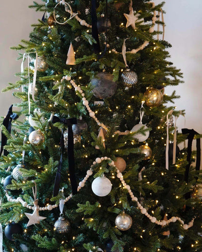 9' Scarlet Fir Artificial Christmas Tree with 1000 Warm White Led Lights